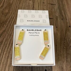 NIB BaubleBar Back-to-School Pencil Dangle Earrings